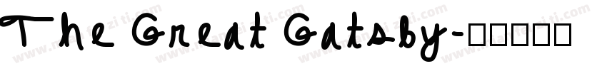 The Great Gatsby字体转换